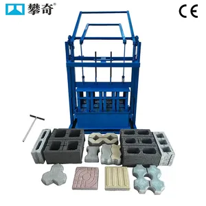 Hand Operated Brick Machinery Cement Brick-making Machine Concrete Block Maker Machine Eco Brick Machine thumbnail-1