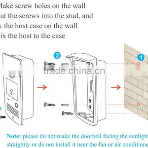 Wifi Video Door Bell Phone App DIY Home Security Alarm Burglar System thumbnail-3