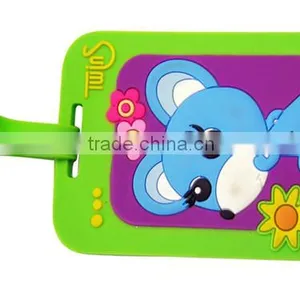 Promotion Wholesale Shaped Custom Logo Cheap Bulk Soft PVC Luggage Tag thumbnail-6