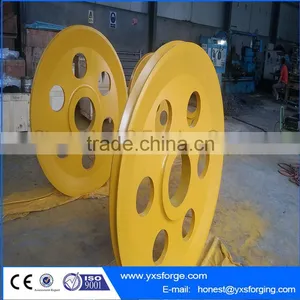 Customized Alloy Steel Forged Pulley Wheel thumbnail-1