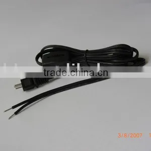 2 PIN DIN WIRE Harness UL SPT-1 Copper Conductor Power Supply Cords thumbnail-1