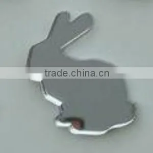 Acrylic Rabbit Shape Mini Wall Decorative Mirror Sticker thumbnail-1