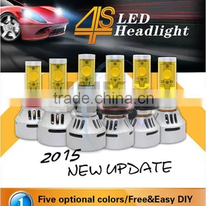 Lanseko 2015 Newest 4s Led Car Headlight Kit h4 for All Cars Motorcycles 7000lm per Set thumbnail-1