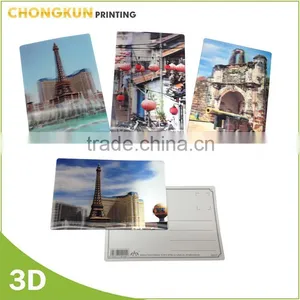 American Souvenir Gifts Custom Made 3D Printing Lenticular Postcard thumbnail-5
