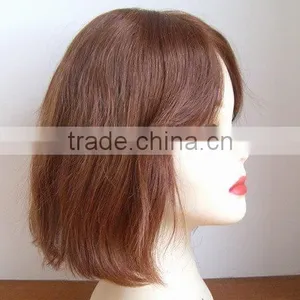 New Design Colored Short Curly Human Hair Wigs thumbnail-3