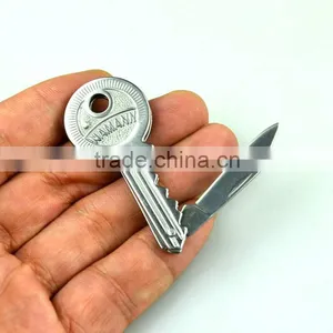 NAMANN MINI TINY Protable Key Fold Knife Key Keys Pocket Knife Key Chain Knives Peeler Mini Camping Key Ring Knife Tool Tools ED thumbnail-1