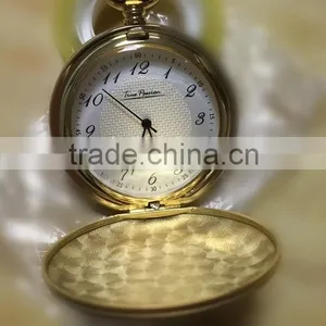 Simple Stle Dial Gold-plated Forest Deer Pocket Watch With Jeans Chain thumbnail-1