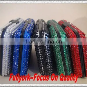 Rhinestone Bling Aluminum Aluma Wallet As Seen On TV Diamante Bling Aluminum Credit Card Wallet Holder thumbnail-5