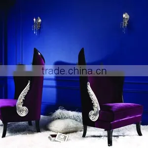 Purple Romantic Silver Foil Leisure Chair / Modern High Back Chair YL-A9025-4 thumbnail-1