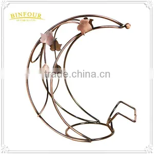Metal Wine Rack Wire Technology Moon Curved Fashion Home Deco thumbnail-1