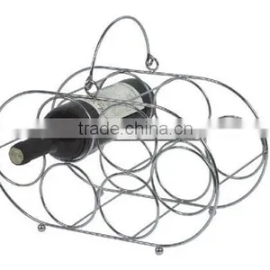 Wrought Iron Wine Racks Metal Glass and Wine Rack thumbnail-1