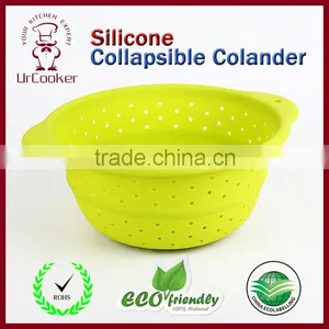 Promotional BPA Free Food Safety Silicone Collapsible Colander thumbnail-1
