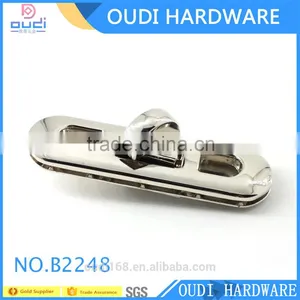 New Product Plating Oval Turn Twist Bag Lock Enameled Metal Twist Lock thumbnail-2