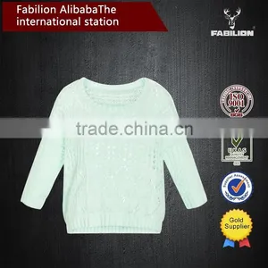 2015 New Spring Fashionable Blouse Fine Pick Hole Hollow Sleeve Head Bottoming Sweaters for Clothes of Fashion thumbnail-1