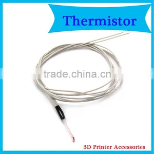 Prusa i3 3D Printer Accessories Single-ended Glass Sealed Thermistor Temperature Sensor 100K 1% 3950 Resistant to 200 Degrees thumbnail-1