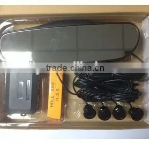 4 Rear Sensors Rearview Mirror Led Car Parking Sensor With Bibi Sound Alarm thumbnail-3