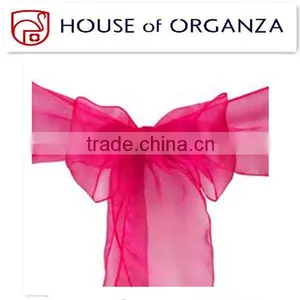 Wholesale Cheap Wedding Organza Chair Sash thumbnail-1