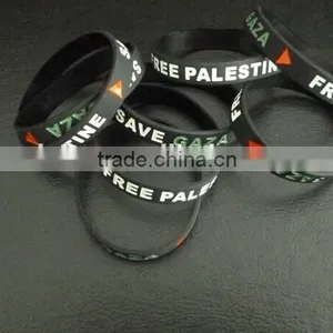 Fast Delivery and Top Quality Palestine 100% Silicone Wrist Band ---- DH 16998 thumbnail-1