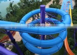 Children's Amusement Park Spiral Water Slide Produced in China Factory thumbnail-1