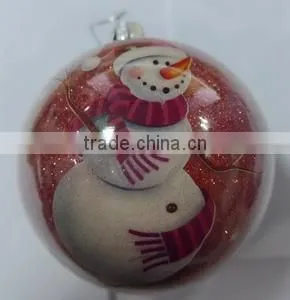 2015 Red Christmas Hainging Decoration/ Christmas Painted Ornaments thumbnail-1