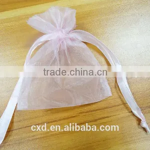 Gold Custom Pure Silk Organza Bags/pouch for Necklace thumbnail-4
