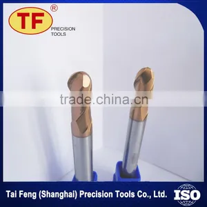 Cheap Wholesale Head 30 Helix Straight Shank Square Tungsten Carbide 2 Flutes Ball Nose End Mills thumbnail-1