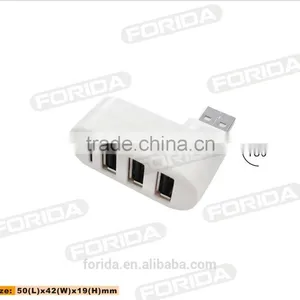 180 Degree Turnable Mini COMBO-usb Hub 2.0 + Card Reader for Gift thumbnail-5