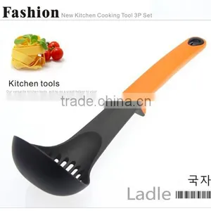 New FDA Grade Nylon Kitchen Utensil Set for 3 Pcs With TPR Handle and Include Holder thumbnail-2