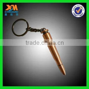 Custom Copper, Zinc Alloy, Stainless Steel, Stainless Iron Bullet Key Chain thumbnail-1