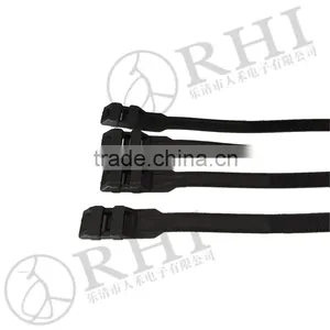 Black Nylon Material Double Loop Cable Tie thumbnail-1