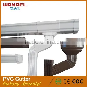 Saving Enegy Building Material White Gutter System, Factory Direct Sell Gutter Drain thumbnail-1
