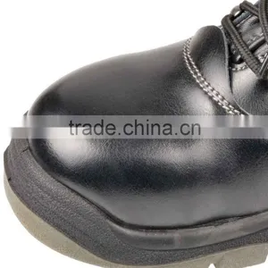 Anti-Puncture Anti Static Split Embossed Leather Toe Cap Safety Shoes thumbnail-5
