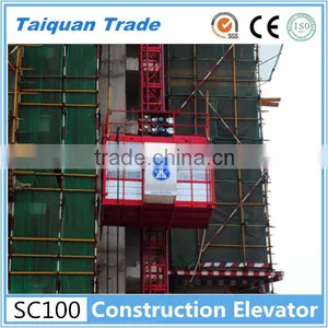 New Condition Height Adjustable SC100 Construction Building Elevator With High Quality thumbnail-2