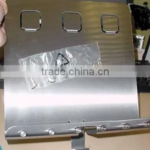 Stainless Steel Memo Board With Key Holder and Hook thumbnail-1
