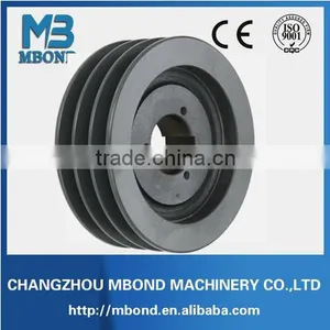 Pulley Wheels With Bearings/ Taper Lock Bushing and v Belt Pulley thumbnail-1
