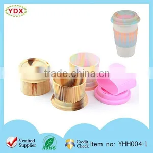 Insulation Silicone Hot Cup Holder/Glass Cup Holder/Silicone Cup Cap thumbnail-2
