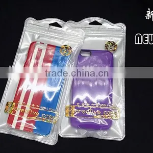Cellphone Case Plastic Packaging Sleeve Poly Zipper of the Hot Stamping Print thumbnail-2