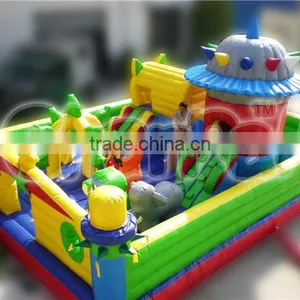Hot Selling Commercial Inflatable Obstacle Course, Inflatable Castle Playground Amusement Park Quality Choice thumbnail-1