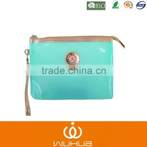2016 Luxury Yellow PVC Handbag for Cosmetic Convenience thumbnail-4