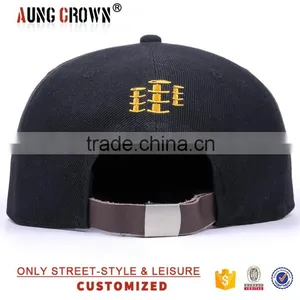 100% Acrylic Material Unisex Snapback Cap With Custom Brim thumbnail-4