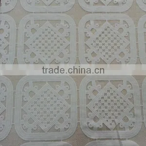 YH006# 2015 China Supplier Cotton Polyester Burning Flower Lace Fabric for Fashion Dresses thumbnail-2