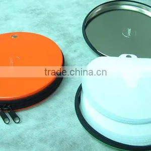 0321-metal Round CD Case/CD Tin Box With Zipper thumbnail-2