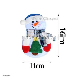 Novelty Christmas Tableware Gift Bag Small Snowman Knife and Fork Bag Christmas Tree Decoration Cute Candy Bag Supplier's Choice thumbnail-2