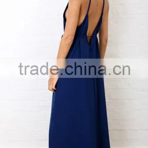 Latest Dress Designs Deep v Neck New Women Arbic Long Maxi Dress thumbnail-5