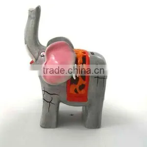 Hand-Painted Ceramic Elephant Piggy Bank thumbnail-1