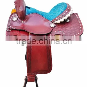 New Horse Western Pleasure Saddle Premium Quality WS127 thumbnail-1
