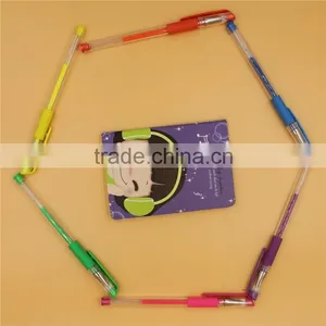 2015 Hot Sale Plastic Neon Gel Ink Pen Set(G-102) thumbnail-3