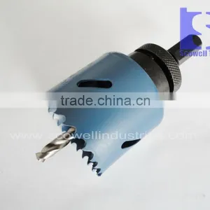 HSS Bimetal Hole Saw Blade and Arbor Set For Cutting Wood and Metal thumbnail-1