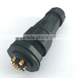 3 Male 9 Female Pins Front Panel Mount Waterproof Connector thumbnail-3