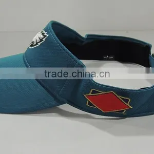 Micro Mesh Embroidery Logo Hook and Loop Closure Sun Visor Cap thumbnail-3